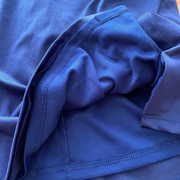 NWT Jump Apparel Dress Size 3/4 Blue One Shoulder Spaghetti Stap Cutout Dress - Picture 10 of 13